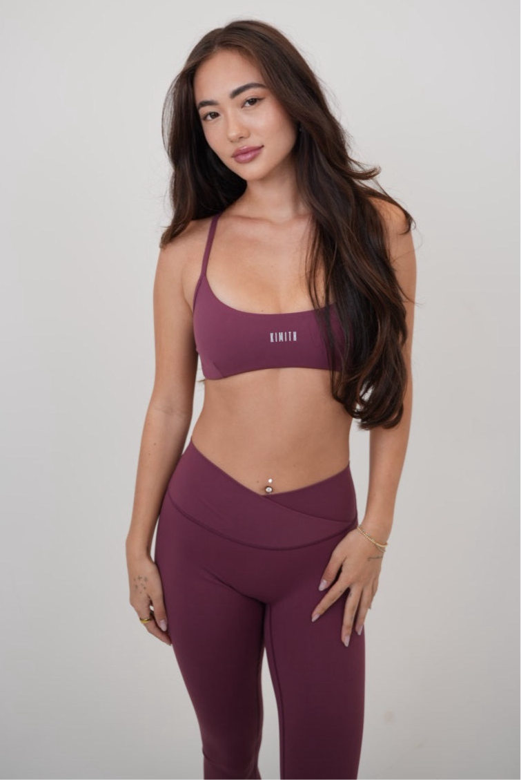 My Time Is Divine Plum Cross-Back Butter Soft Bra